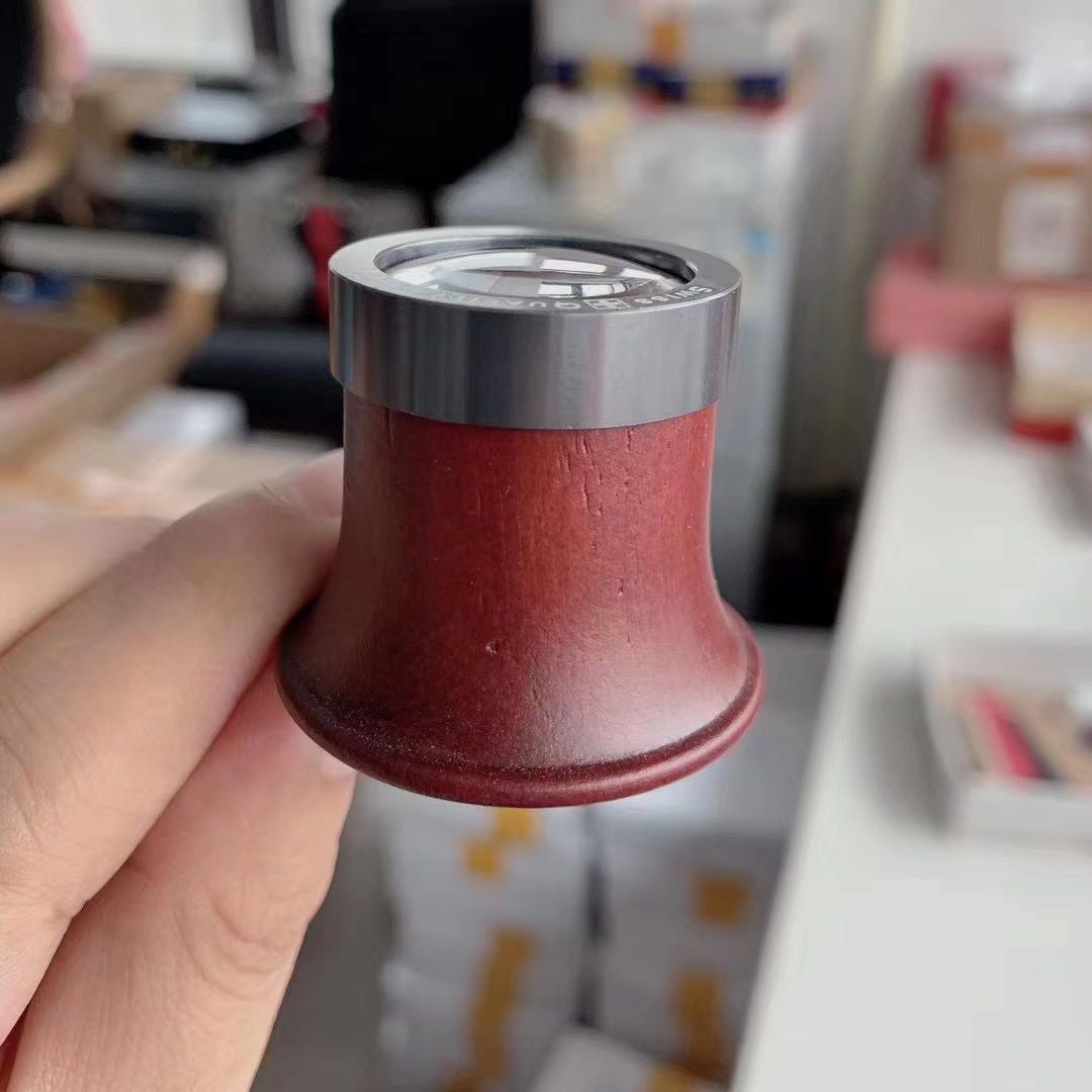 钟表工具 放大镜3倍5倍10倍15倍20倍木质修表放大镜玻璃镜片目镜