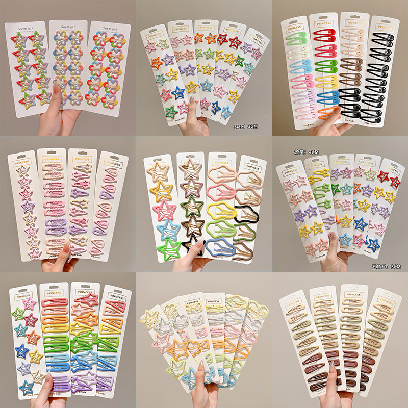 New Children's Star Hairpin Side Bangs Bb Clip Hair Clip Cute Hair...