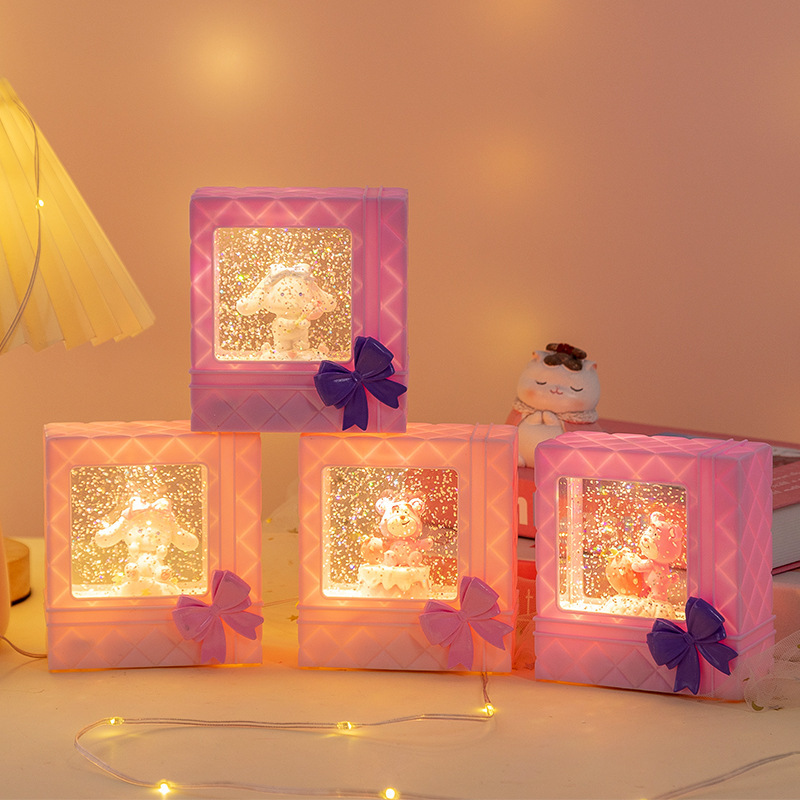 Cross-Border New Snow Wind Lantern Night Light Valentine's Day Gift Birthday Gift Ornaments