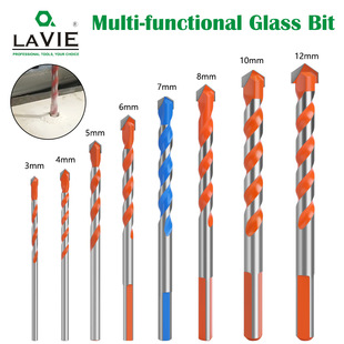 Overlord Drill Bit Multifunctional Alloy Orange Triangle Drill Bit Marble Glass Tile Ceramic Wall Hole Drill