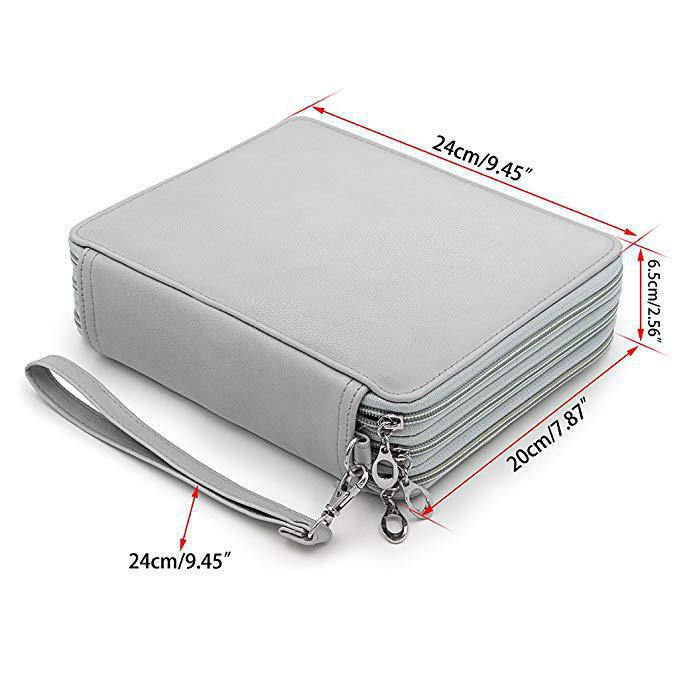 Amazon Transfronterizo Jardín secreto bolsa de gran capacidad PU bolsas de lápiz 120 bolsas de lápiz cortina de color