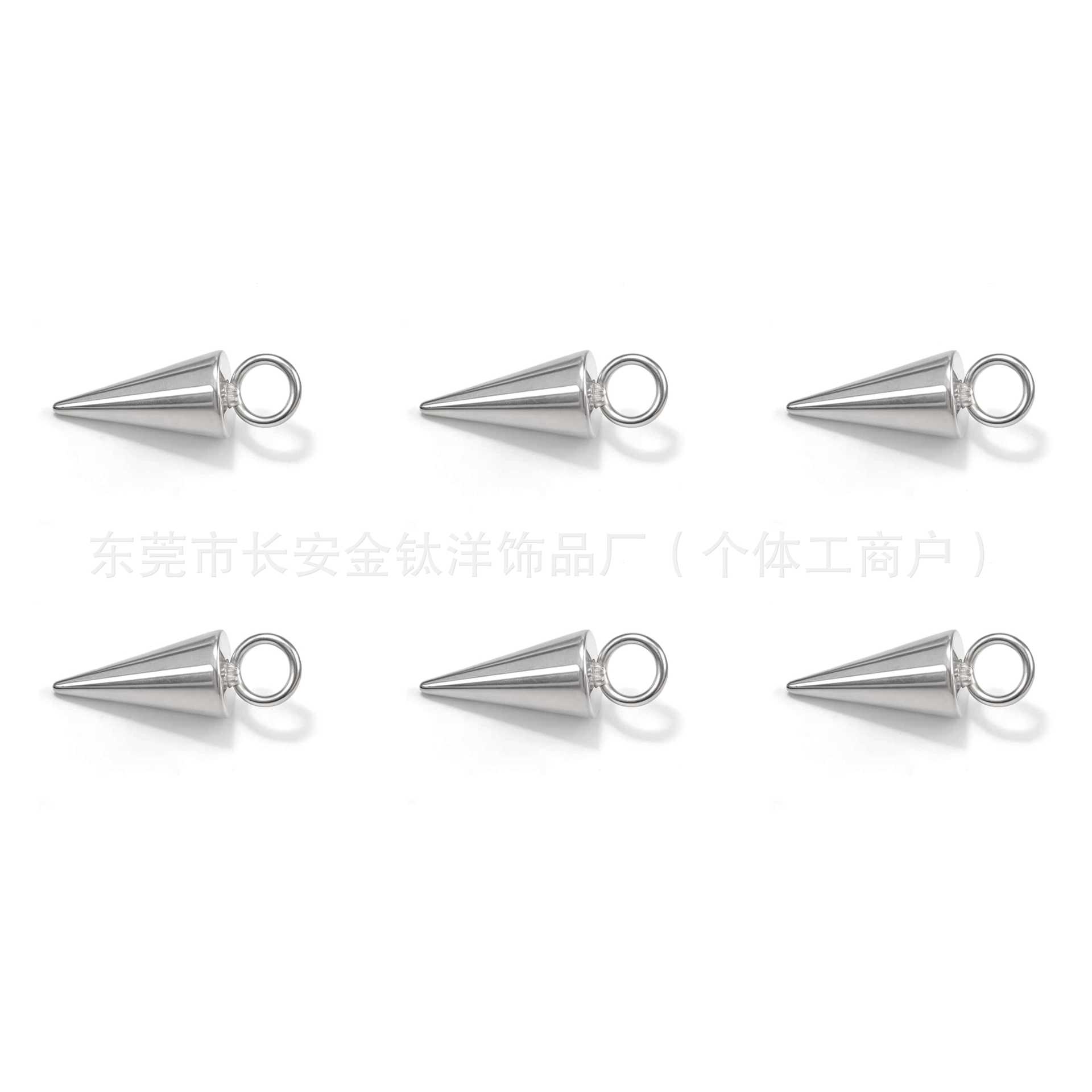 Pointed titanium steel lip stud product view