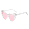 Fashionable sunglasses, glasses heart shaped, 2018, city style, gradient