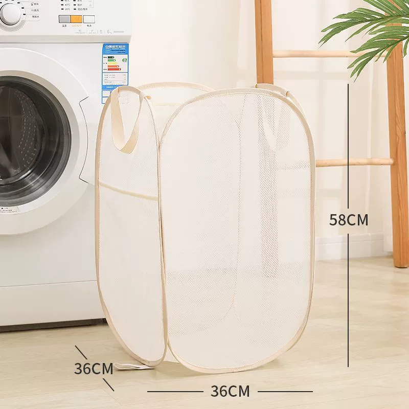 Handheld laundry basket, foldable storage basket, big storage system, classification