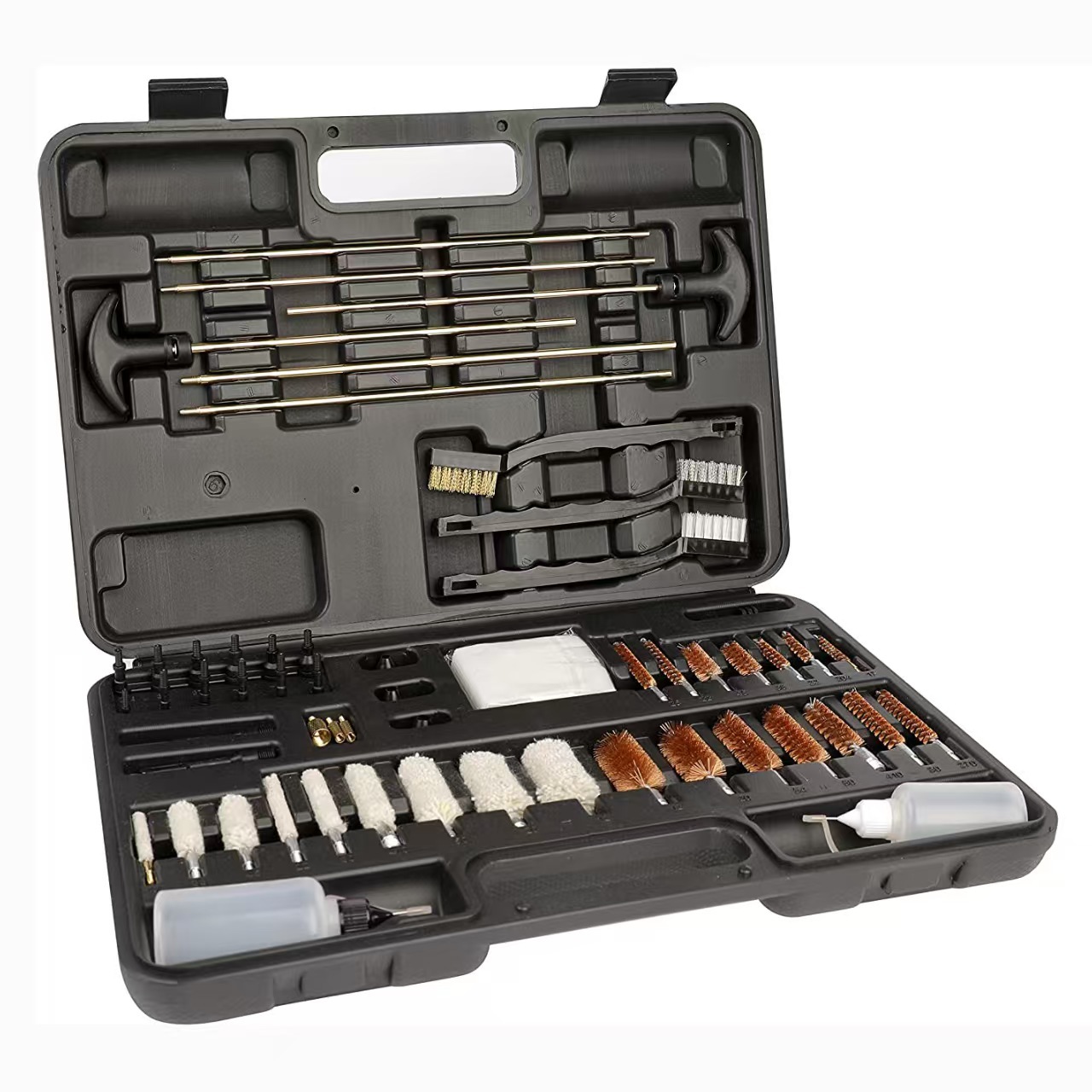 Juego de cepillos de limpieza transfronterizos al por mayor para Amazon, herramientas de mantenimiento y limpieza para armas de fuego y tuberías, herramientas multifuncionales para limpieza de armas domésticas.