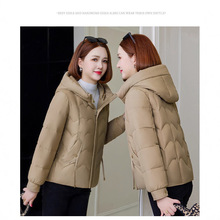 羽绒服女2025秋冬新款中年短款小个子大码休闲白鸭绒妈妈保暖外套