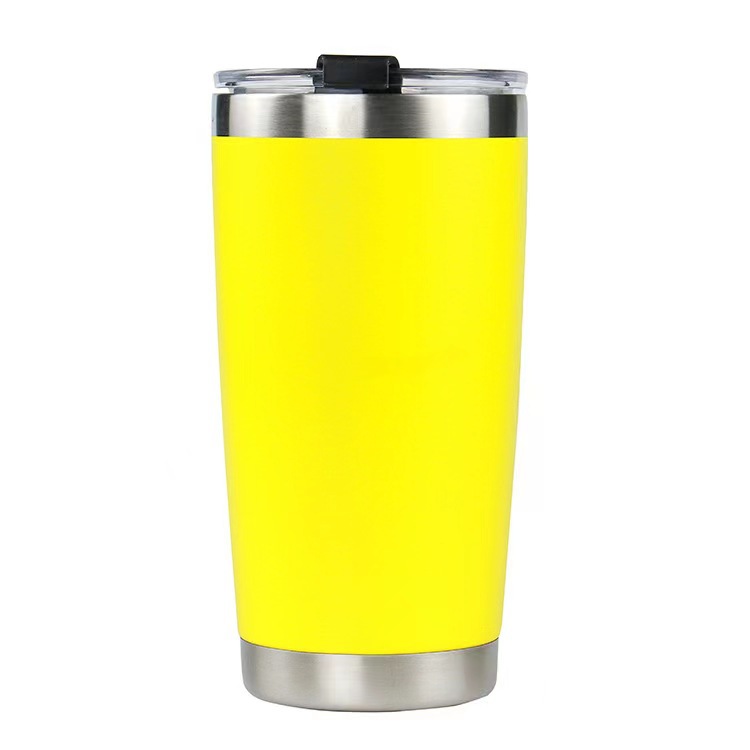 Spot transfronterizo 20oz taza de automóvil taza de aislamiento 304 taza de hielo de acero inoxidable taza de vacío de doble capa