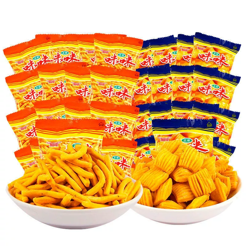 Аутентичные Aishang Mimi Полоски Креветок Вкус Краба Интернет Знаменитости Закуски Детские Закуски Подарочная Сумка Картофельные Чипсы Воздушная Еда Оптом