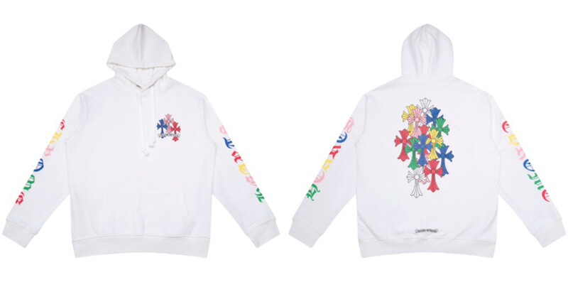 24ss年新款高品质Chrome Hearts 马蹄十字架连帽拉链卫衣工厂批发|undefined