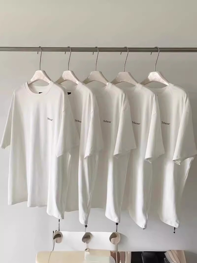 在庫あり~ 韓国東大門八奶t プリント入りゆったり純綿ラウンドネック半袖Tシャツ（女性用）