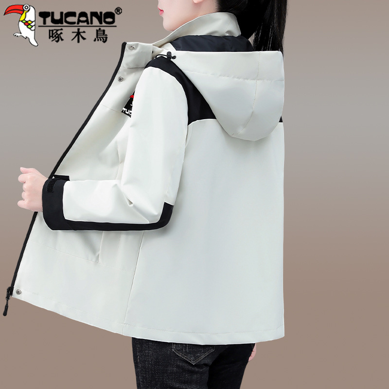 Woodpecker Women's Jacket 2026 New Spring and Autumn Trendy Hot-Selling Large Size Loose Casual Jacket