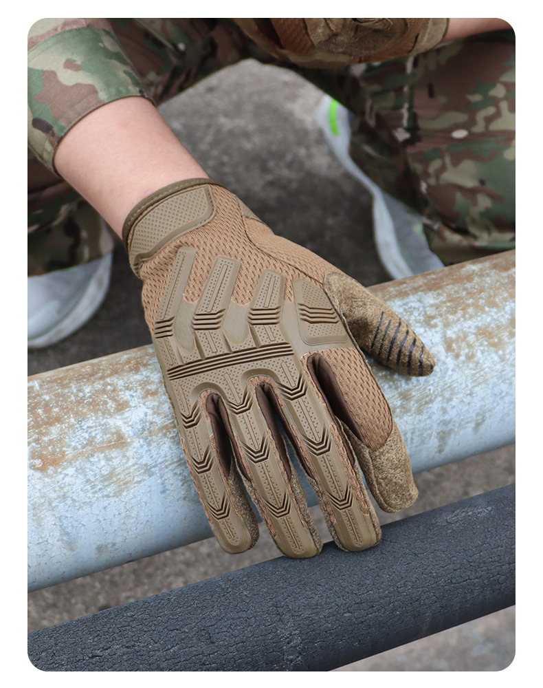 Protective Tactical Hiking Gloves Touch Screen Full Finger Combat_voghion.com
