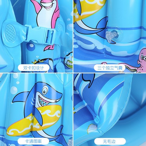Children's swimming large buoyancy vest, universal beginner swimming equipment for small and medium-sized children, professional inflatable vest life jacket