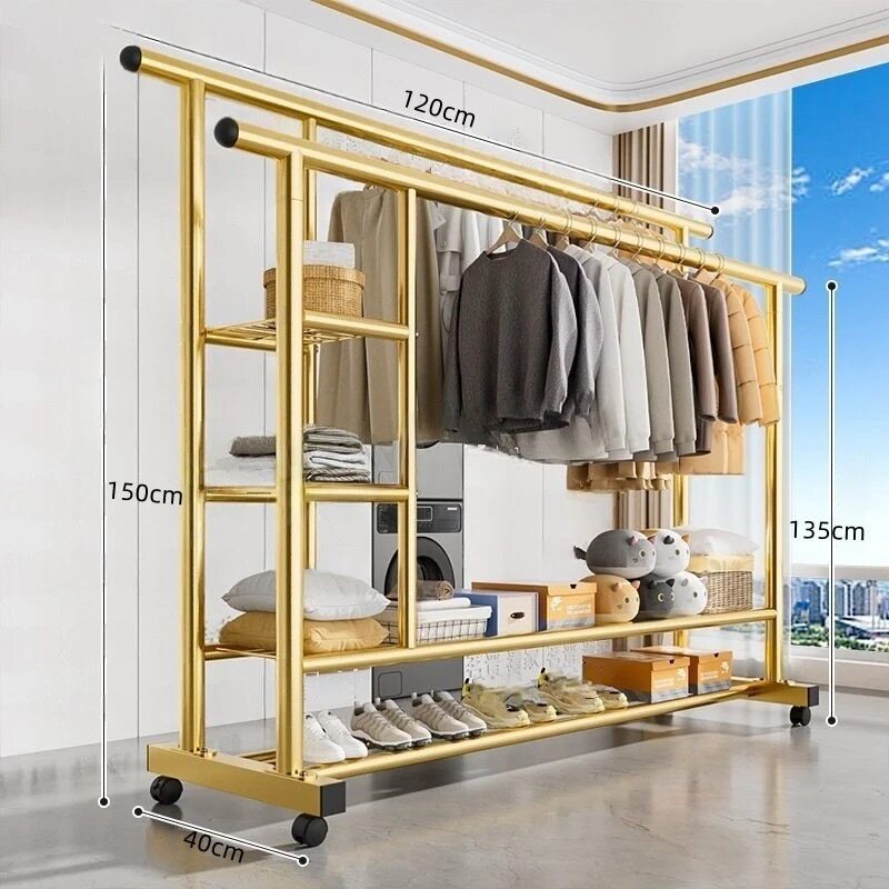 25개 튜브 - 이중층 이중 극 - 측면 보관망 - 120 금 + 바퀴