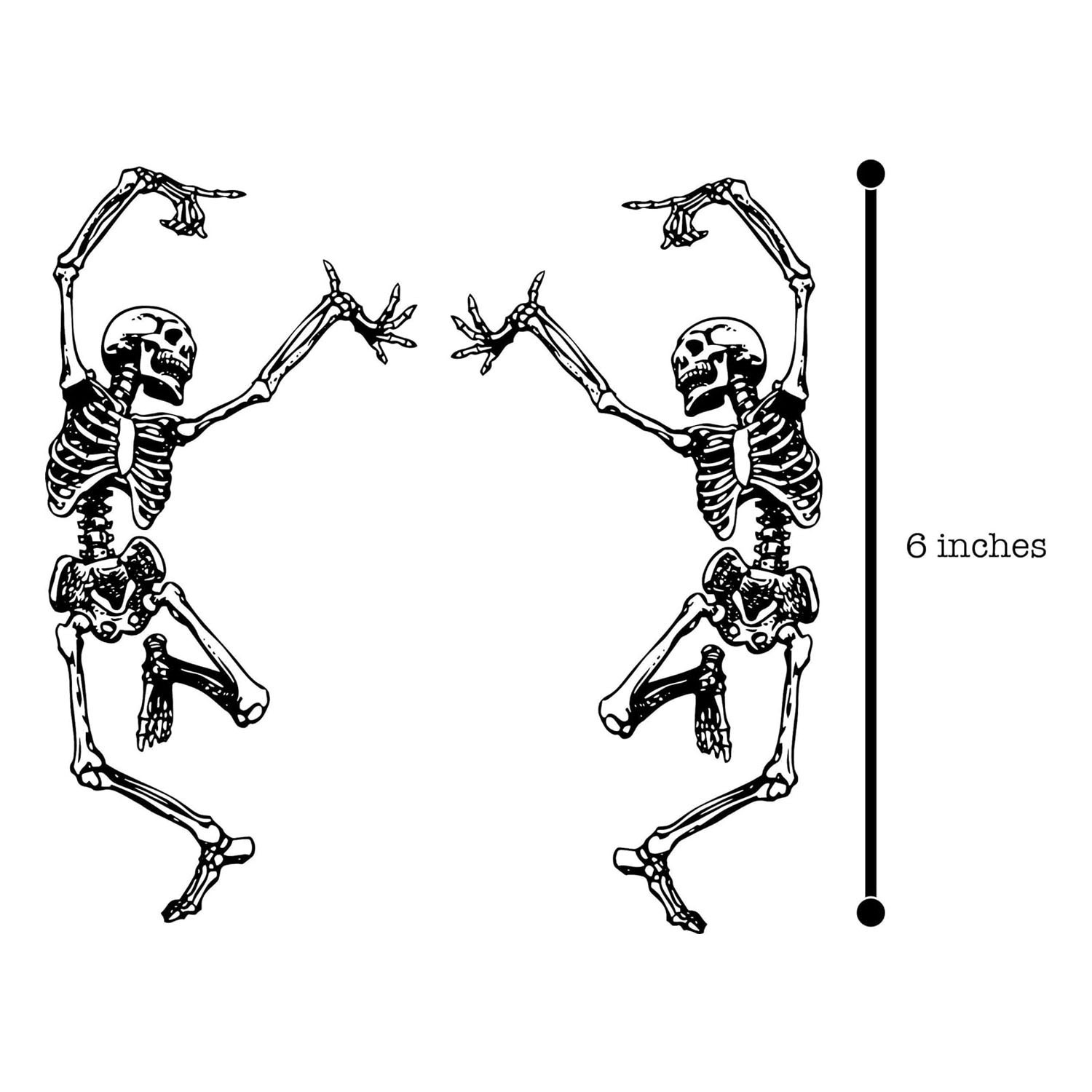 Amazon Halloween Dancing Skull Stickers Rock Band Auto Stickers Vinyl contrapeso image 5