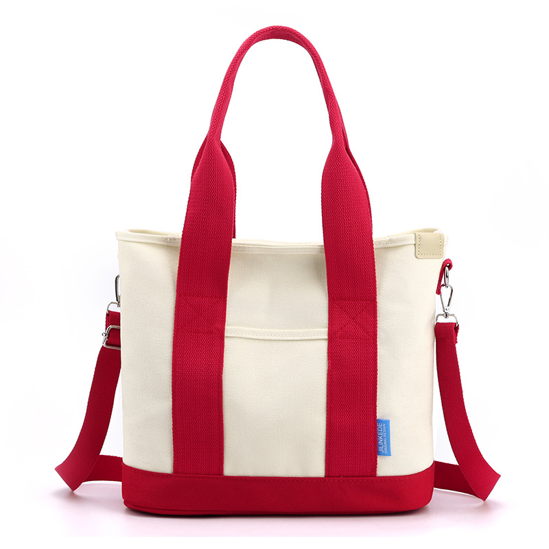 Contrast color large capacity tote bag fashion casual bag new bag women's bag daily commuter women's shoulder crossbody
