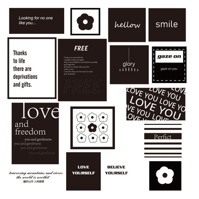 彩色圓形標記貼手賬編號