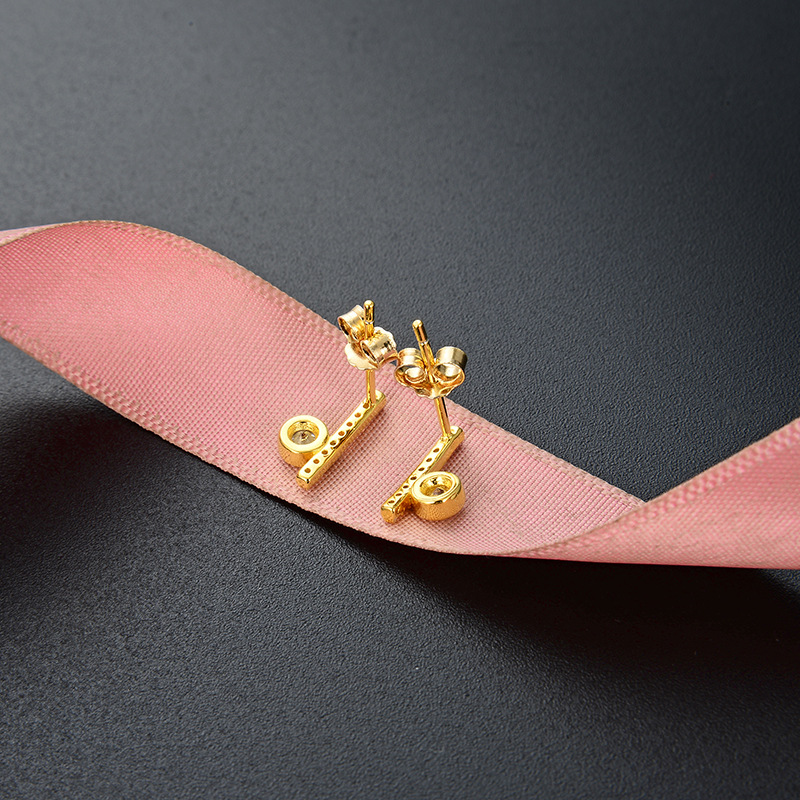 Estilo simple transfronterizo accesorios populares pendientes estilo japonés y coreano s925 pendientes de diamantes de plata ZIRCON pendientes elegantes de las mujeres