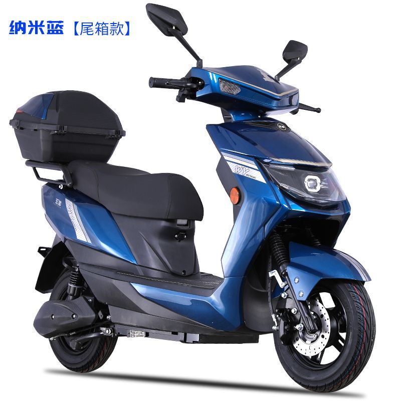 New electric motorcycle 72v adult electric car pedal Takeaway 60V long-distance running king large high-speed electric motorcycle