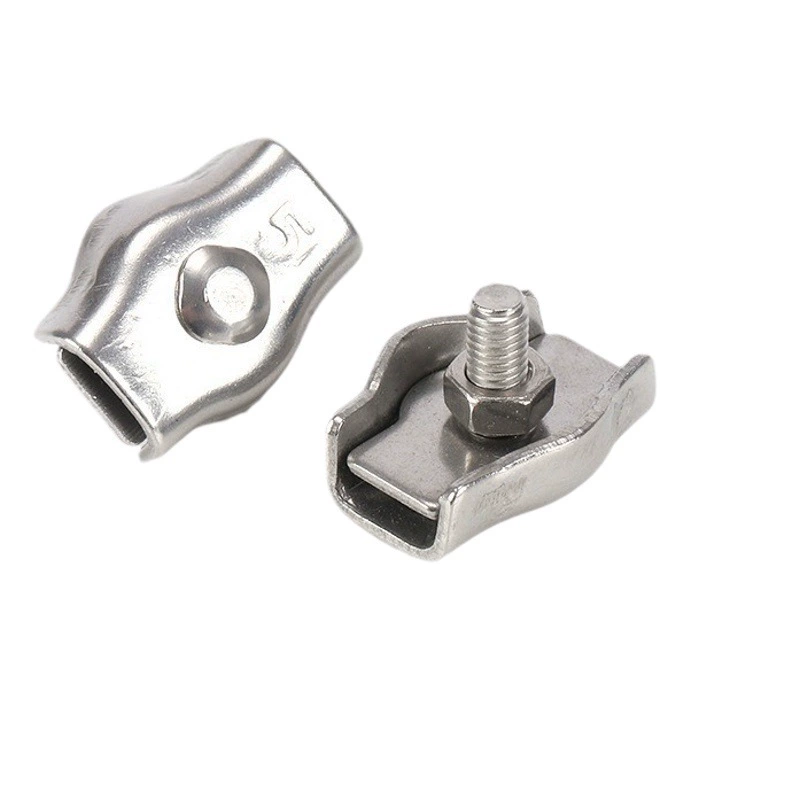 304 из нержавеющей стали канат патрон головки U-образный зажим стальной трос одиночный зажим двойной зажим патрон M2-M30