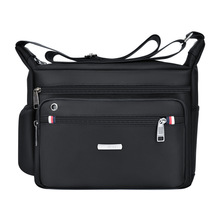 新款休闲背包大容量多层牛津布单肩斜挎包尼龙布包旅游休闲男包