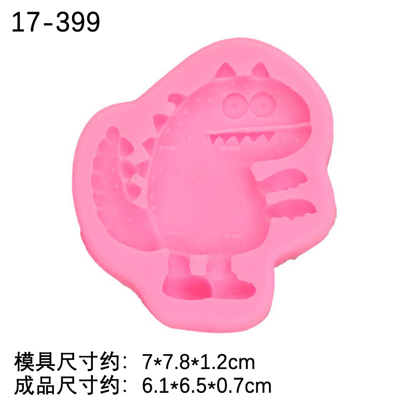 Dinosaurio forma fondant pastel decoración silicona molde DIY dinosaurio animal chocolate hornear epoxi arcilla molde