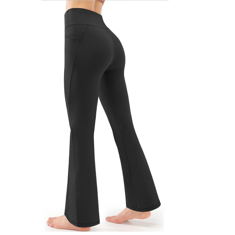 Γυναικεία Ρούχα Νέο στυλ παντελόνι καμπάνα, ψηλόμεσο παντελόνι ανόρθωσης γλουτών, γυμναστικό παντελόνι γυμναστικής με εφαρμοστή εφαρμογή, αναπνεύσιμο παντελόνι αθλητικής γυμναστικής_voghion.com