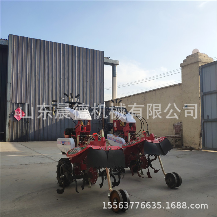 手扶式百合覆土机 10马力柴油开沟葱姜培土机