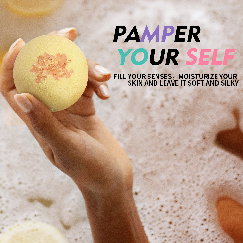 厂家批发精油沐浴盐气泡弹泡澡球bath bombs浴缸爆炸盐礼盒现货