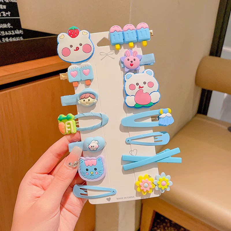 Horquilla de los niños bebé no duele el abrigo del pelo flequillos rotos horquilla tocado niña bebé clip pelo accesorios