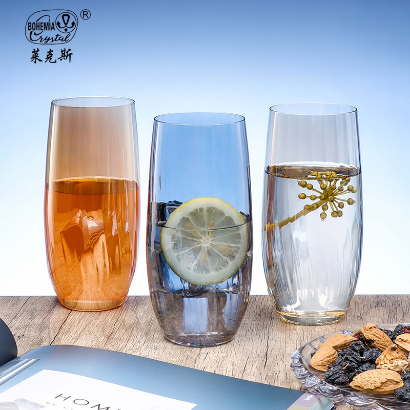 Tazas de agua importadas de la República Checa, tazas de cristal de alta calidad, tazas de vino de gran capacidad, tazas de jugo, tazas de bebida domésticas de alto valor, tazas de vidrio