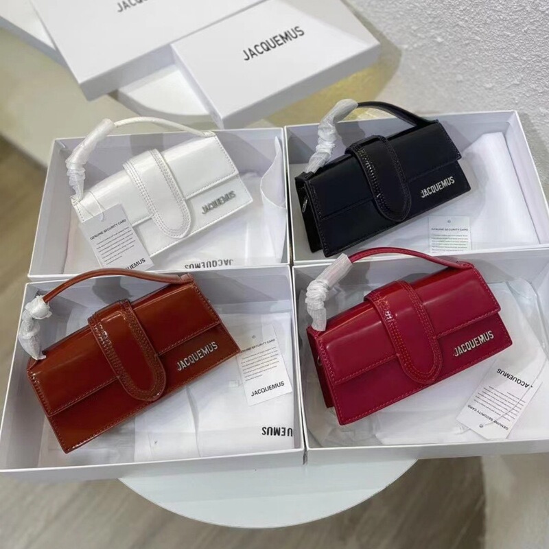 French Niche jacquemu Le Bambin Mouth Red Bag Handbag Women's Mini Shoulder Crossbody Bag for Women