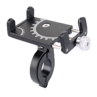 Bicycle mobile phone bracket aluminum alloy rotating front and rear adjustment electric car mobile phone bracket wholesale bicycle accessories