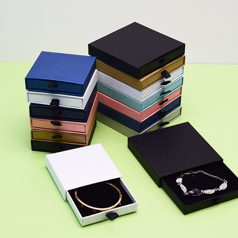 Spot Amazon jewelry box earrings necklace brooch jewelry drawer box thin bracelet bracelet jewelry box