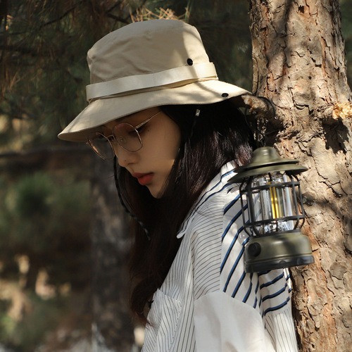 Outdoor foldable fisherman hat Japanese neutral pot hat casual travel sunshade hat for girls and boys summer quick-drying hat