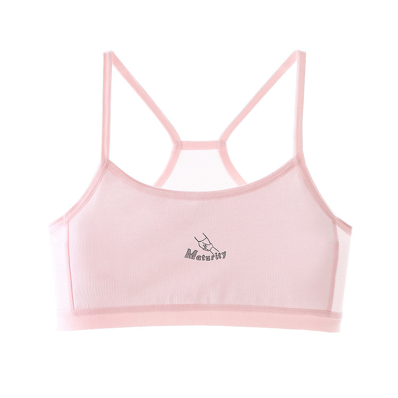 Estricta selección de ropa interior camisola de algodón puro para niñas de escuela primaria período de desarrollo para niños mayores Chaleco de ropa interior