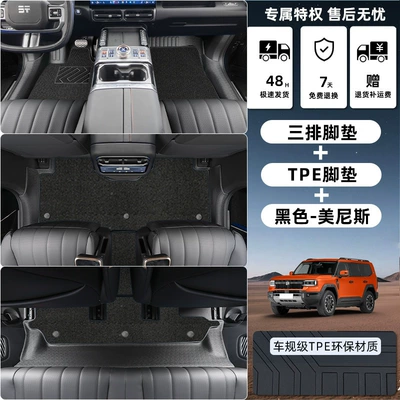 Suitable for Jietu Zongheng: Modelə uyğun ayaqaltı - jietu-zongheng-g700-six-seater-tpe-floor-mat-upgrade-package-threshold-tpe-foot-pad-black-menis
