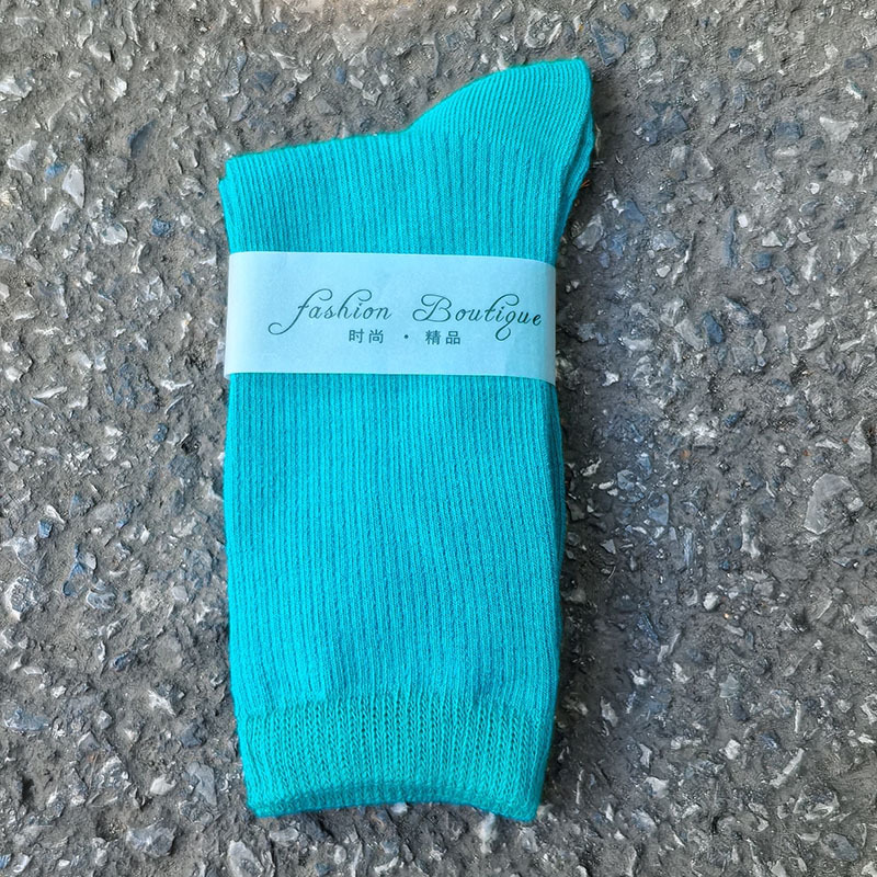 2025 nuevas calcetines de baile de color de mujer de dopamina calcetines de algodón de color sólido calcetines de tirada calcetines cuatro estaciones