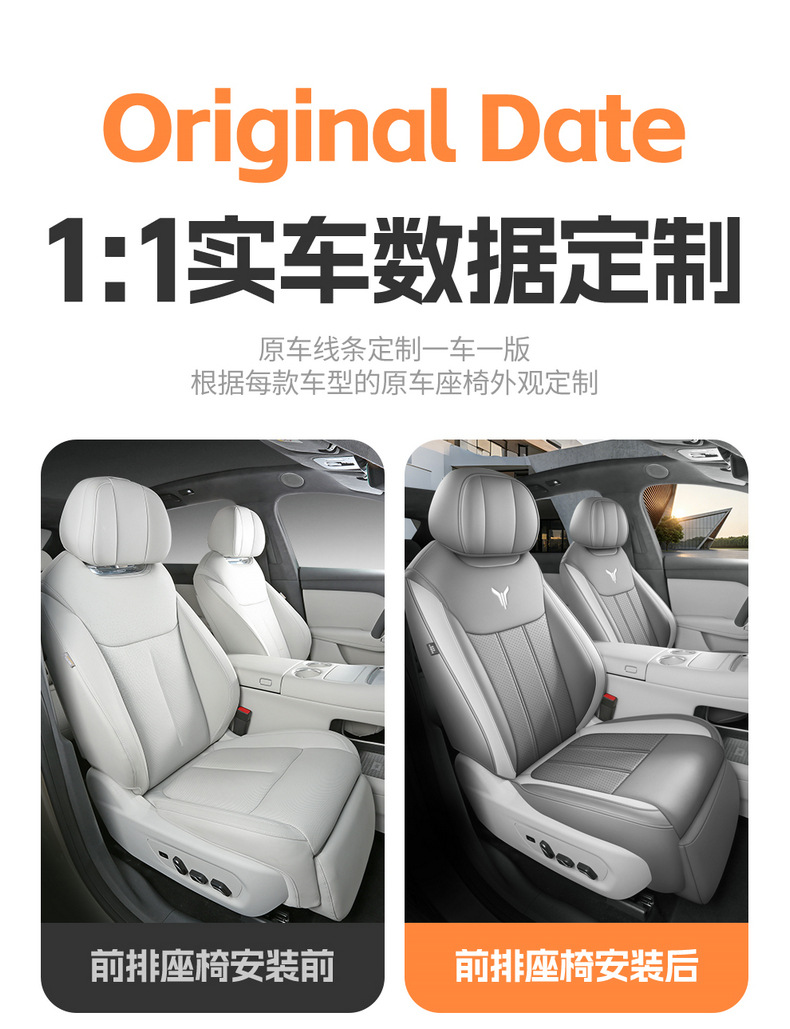 Direct sales from the manufacturer: Foreign trade-specific car seat covers, Lantu Zhiyin Nappa leather, wear-resistant, full coverage, specialized seat covers