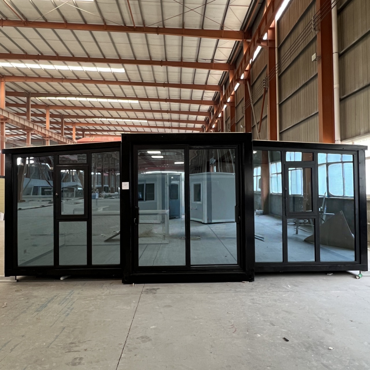 Exportación 3 - en - 1 de 20 pies 40 pies caja plegable de doble ala vivienda móvil de contenedor ala de expansión de la caja de embalaje