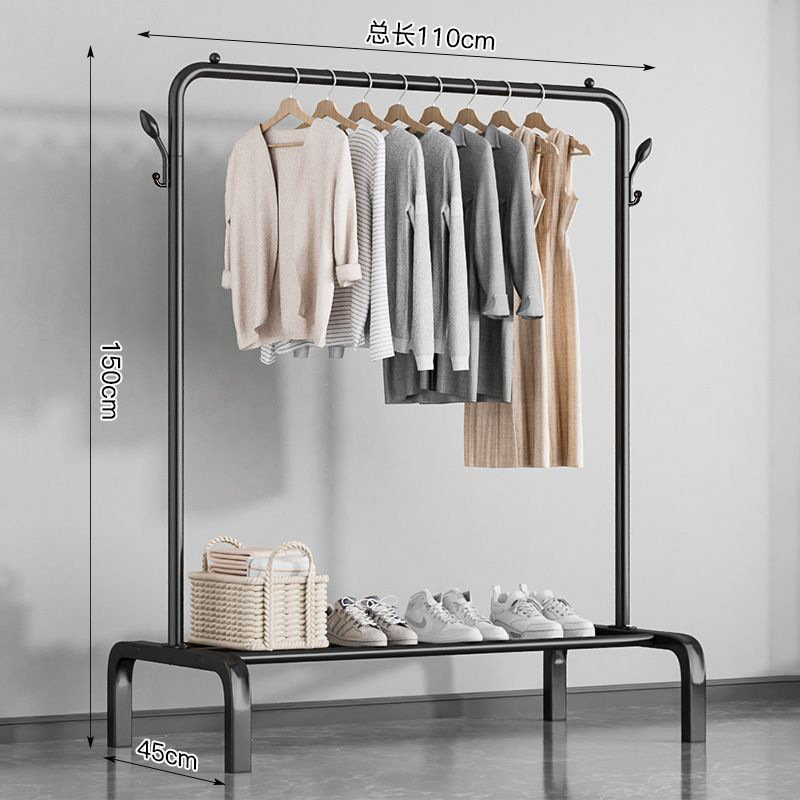 Tendedero, perchero de piso, vertical con rodillos, engrosamiento, perchero de ropa interior para el hogar, perchero de hierro para ropa