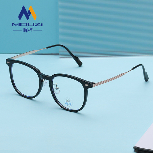 新款TR90网红热销眼镜框男女可配近视度数潮流大框防蓝光平光眼镜