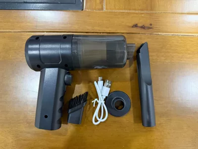 Vacuum Cleaner Blowing and Suction Dual-Purpose Household Indoor Desktop Clothes Cleaning Rechargeable Handheld Hair Dryer Car (Tozsoranlar) - black
