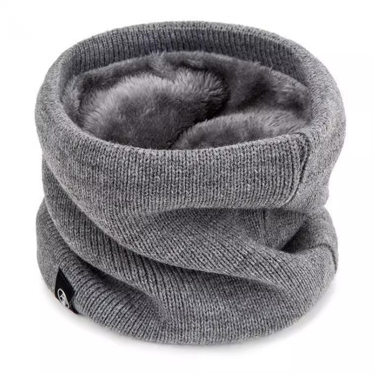 Invierno más vello grueso collar unidireccional máscara de ciclismo al aire libre bufandas de cuello de punto de punto