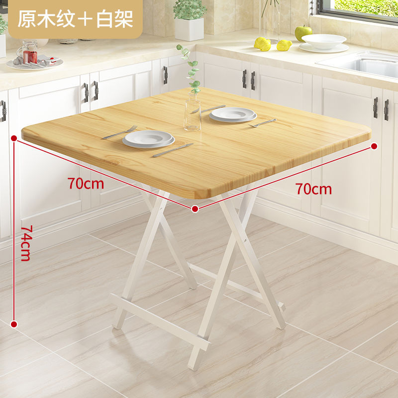 Mesa de comedor retráctil de casa de alquiler pequeña simple y portátil mesa de negociación doméstica multifuncional económica mesa plegable image 20