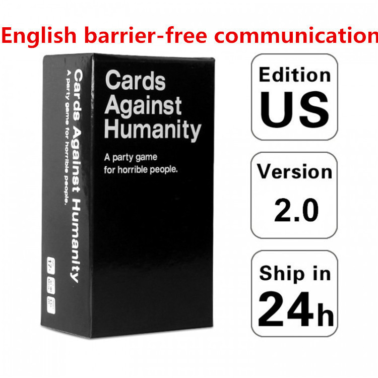 全新桌游Cards Against Humanity基础版2.0扩展包反人类牌扑|ru