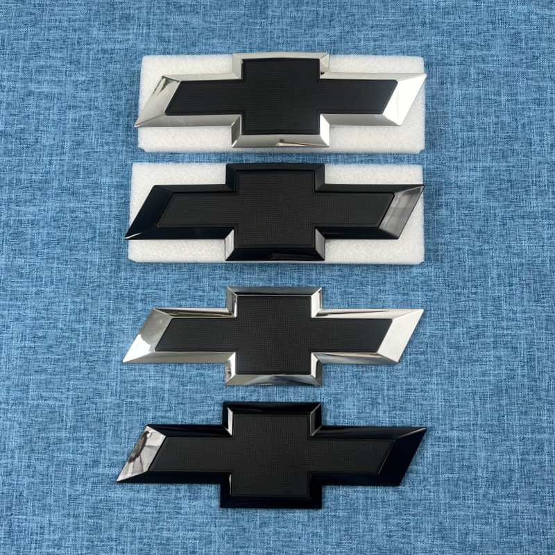 Suitable for Chevrolet Pickup Silverado Front and Rear Logos, Silverado Modified Grille Logo, Rear Trunk Sticker