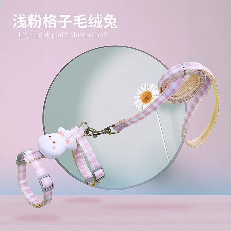 Cuerda de tracción en forma de I para mascotas, correa de pecho conveniente para que los gatos jóvenes salgan, marioneta de oro capa gradual gato chaleco Correa suministros