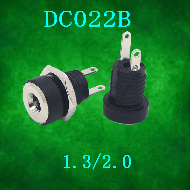 DC022B environmental protection 3.5*1.3 pin all copper charging interface DC base 5.5*2 .1 power socket