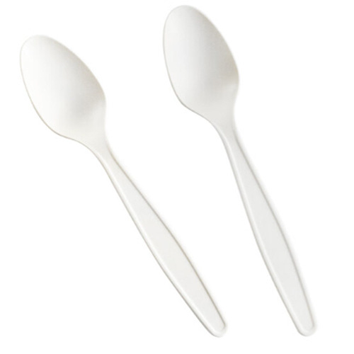 High quality thickened disposable fork spoon Western food tableware takeaway spoon cake dessert fork long handle food grade